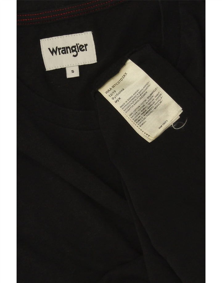 T-shirt da uomo Wrangler Top piccola in cotone nero