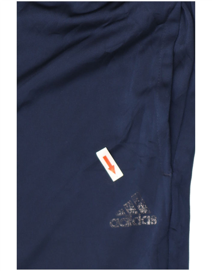 Pantaloni da tuta da uomo Adidas medi in poliestere blu navy
