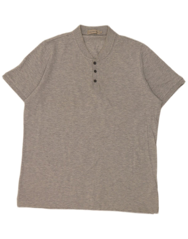 T-shirt da uomo Calvin Klein Jeans Top XL in cotone grigio