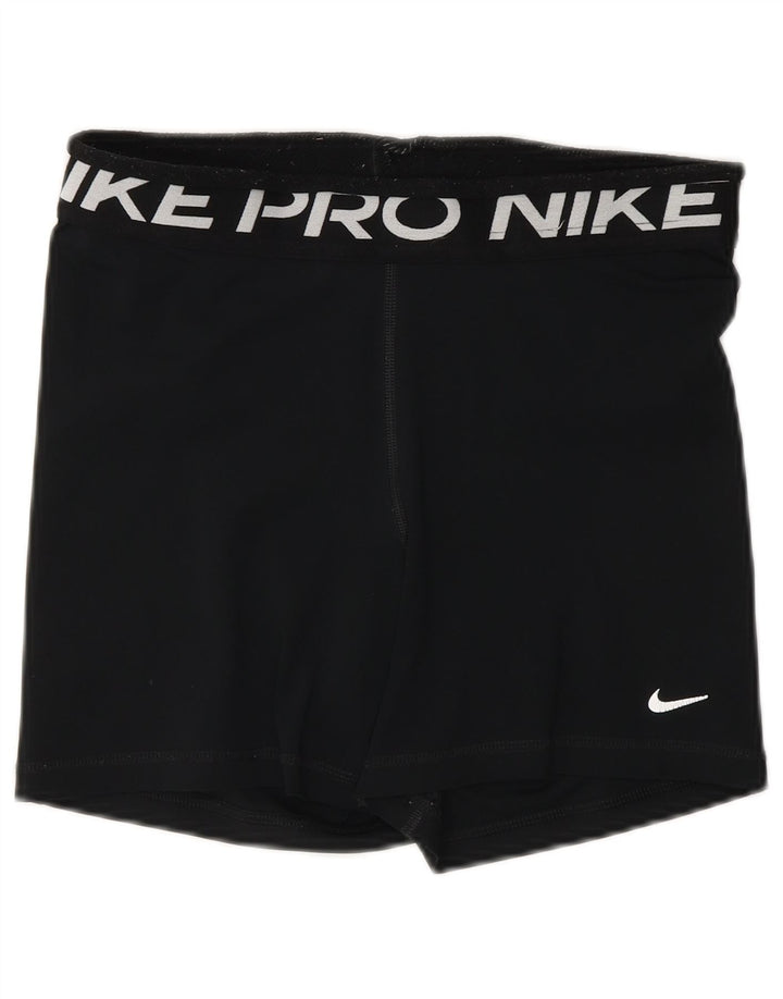 Pantaloncini sportivi NIKE Dri Fit Graphic da donna medi neri