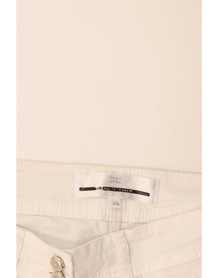 Jeans Donna Slim Elisabetta Franchi W29 L29 Bianco
