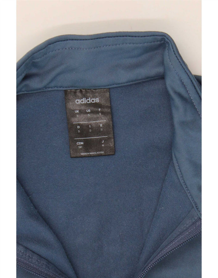 Giacca da ginnastica da uomo con grafica Adidas, giacca piccola in poliestere color block blu