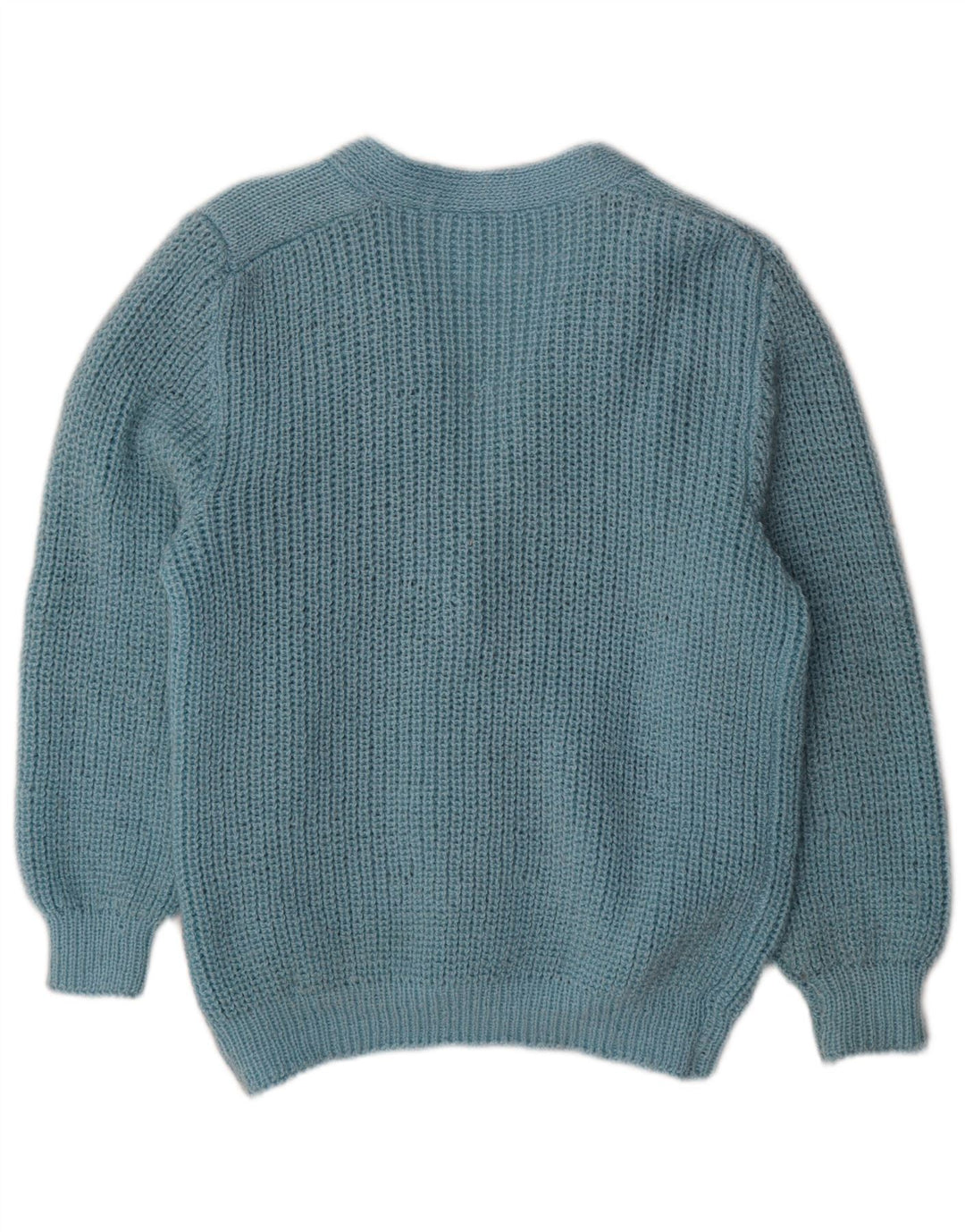 Maglione cardigan da donna vintage UK 18 XL Blu