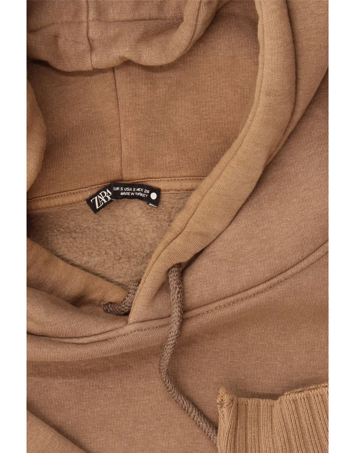 Felpa con cappuccio Zara da uomo piccola marrone