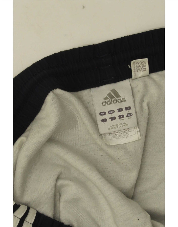 Pantaloncini sportivi da uomo Adidas grandi in poliestere nero