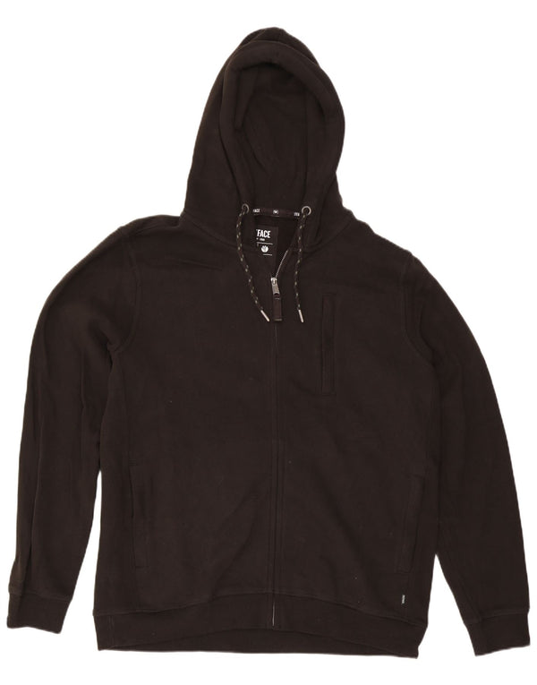 Felpa con cappuccio e zip vestibilità regolare da uomo Fat Face XL in cotone nero