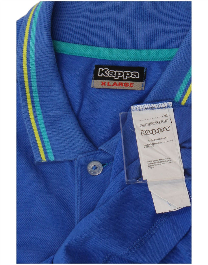 Polo Kappa Uomo XL Cotone Blu