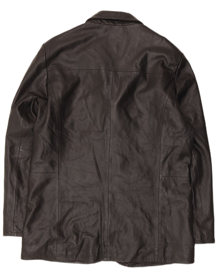Giacca in pelle da uomo LLD UK 38 Pelle nera media