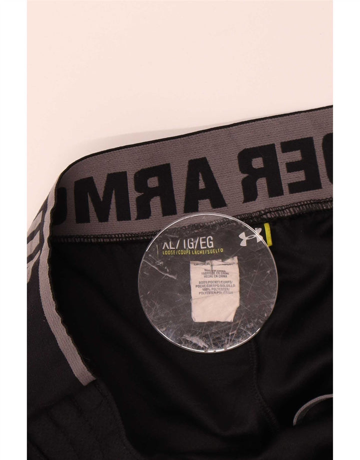 Pantaloni da tuta con grafica da uomo Under Armour XL poliestere nero