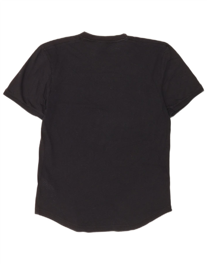 T-shirt grafica da uomo ADIDAS Top piccola in cotone nero