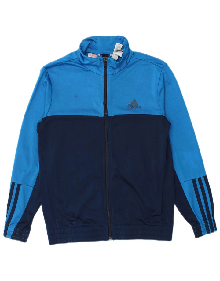 Giacca da tuta da ragazzo Adidas 11-12 anni Blu Navy Colourblock