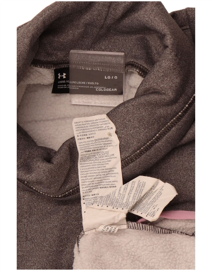 Felpa con grafica Cold Gear da donna UNDER ARMOUR UK 16 grande grigio