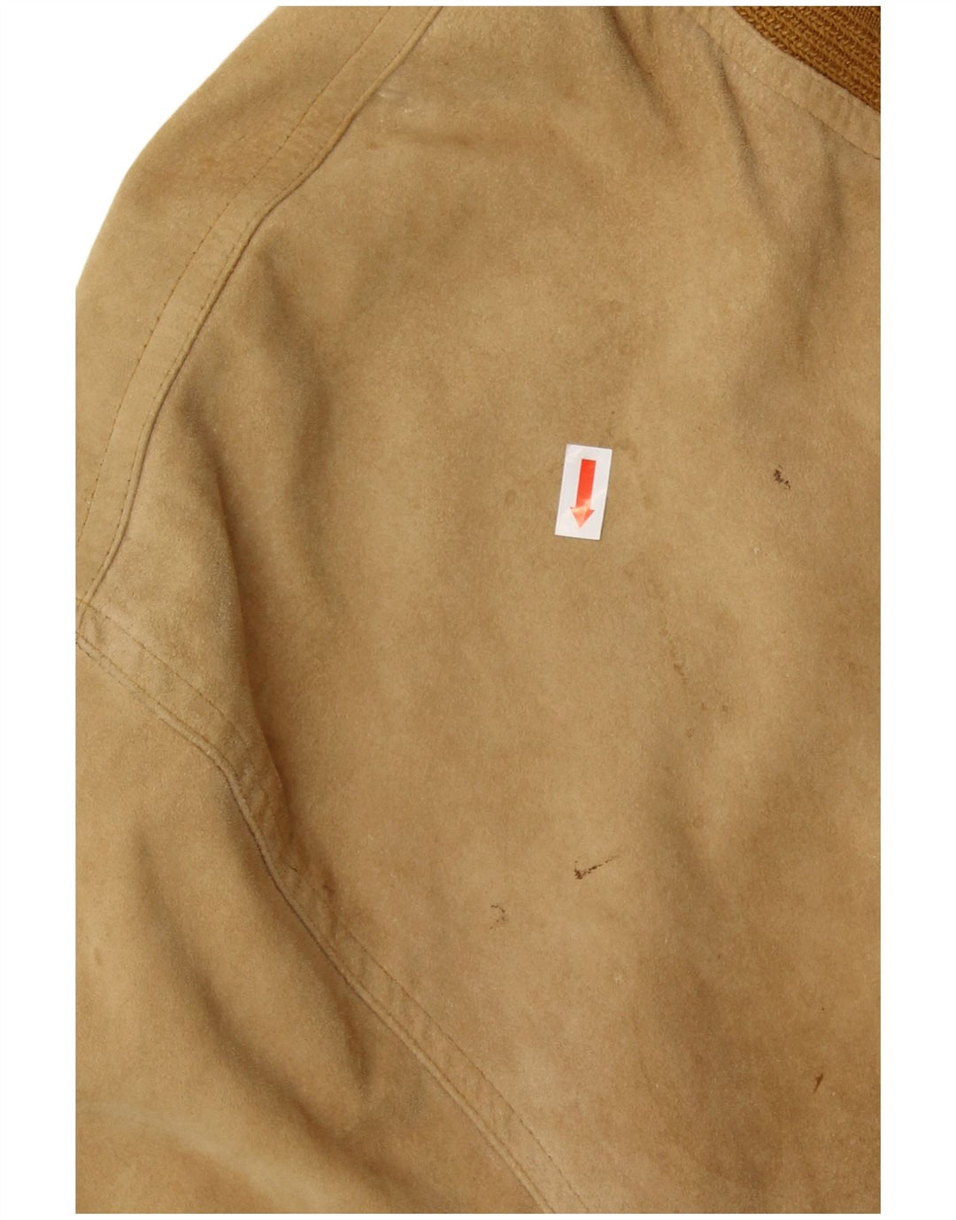 Giubbotto bomber da uomo in pelle scamosciata VINTAGE IT 52 XL in pelle beige