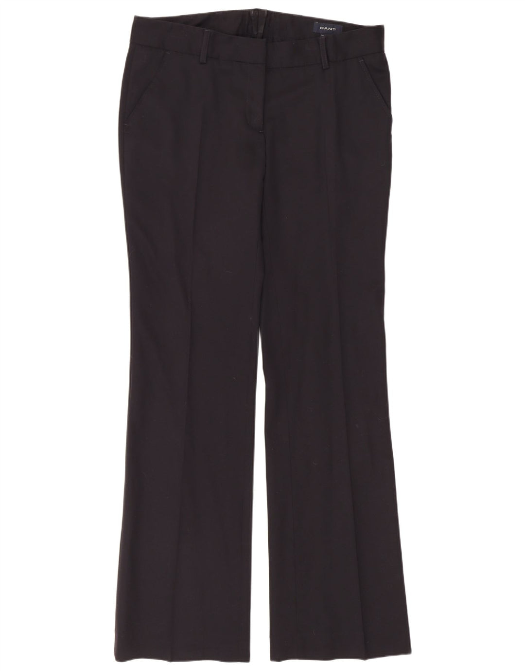 Pantaloni da abito Bootcut da donna Gant UK 12 Medium W34 L33 Lana nera