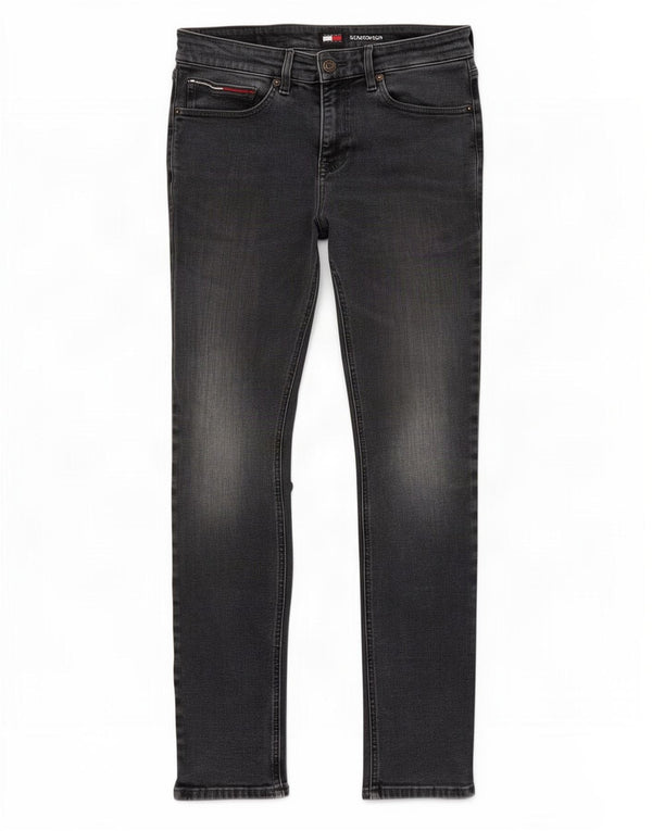 Tommy Hilfiger Uomo Scanton Slim Jeans W31 L32 Cotone Grigio