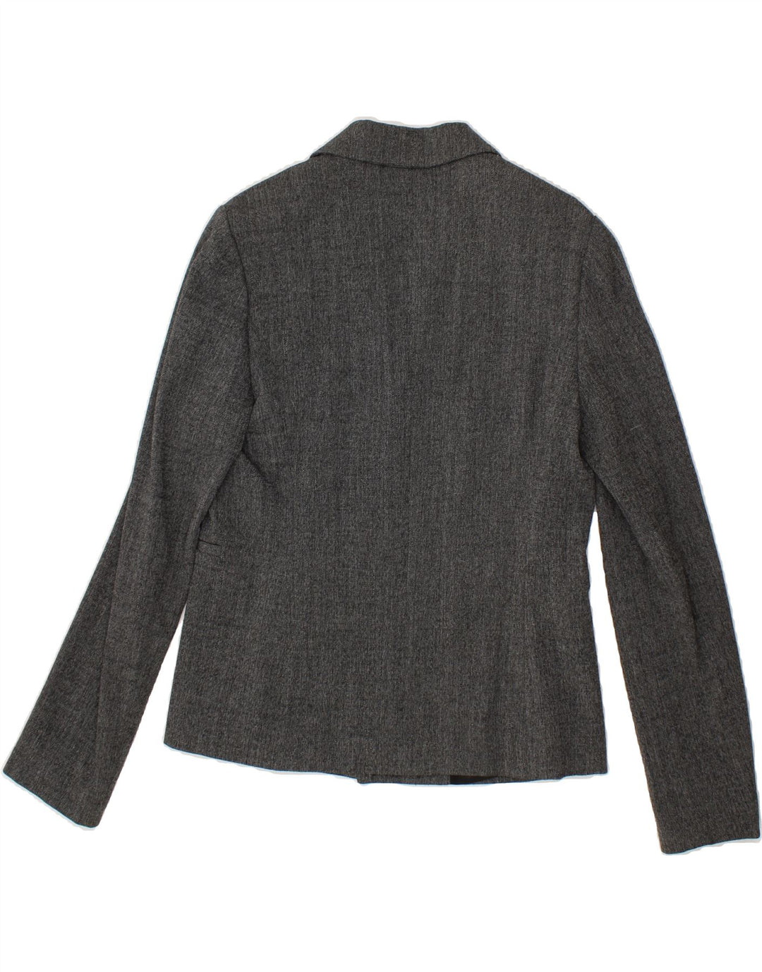 PINKO Womens 1 Button Blazer Jacket UK 12 Medium Grey Viscose Vintage Pinko and Second-Hand Pinko from Messina Hembry 