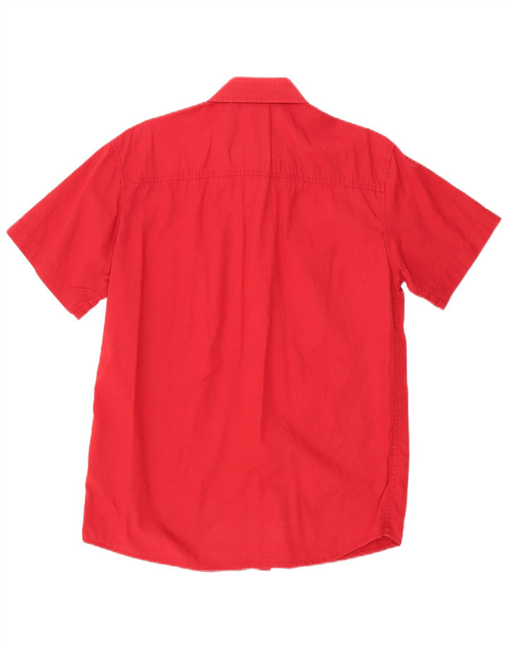 Camicia a maniche corte da uomo Levi's in cotone rosso medio