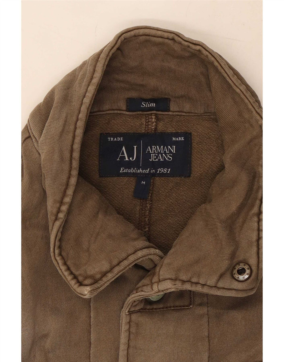 Giacca utility da uomo Armani Jeans UK 38 Cotone marrone medio