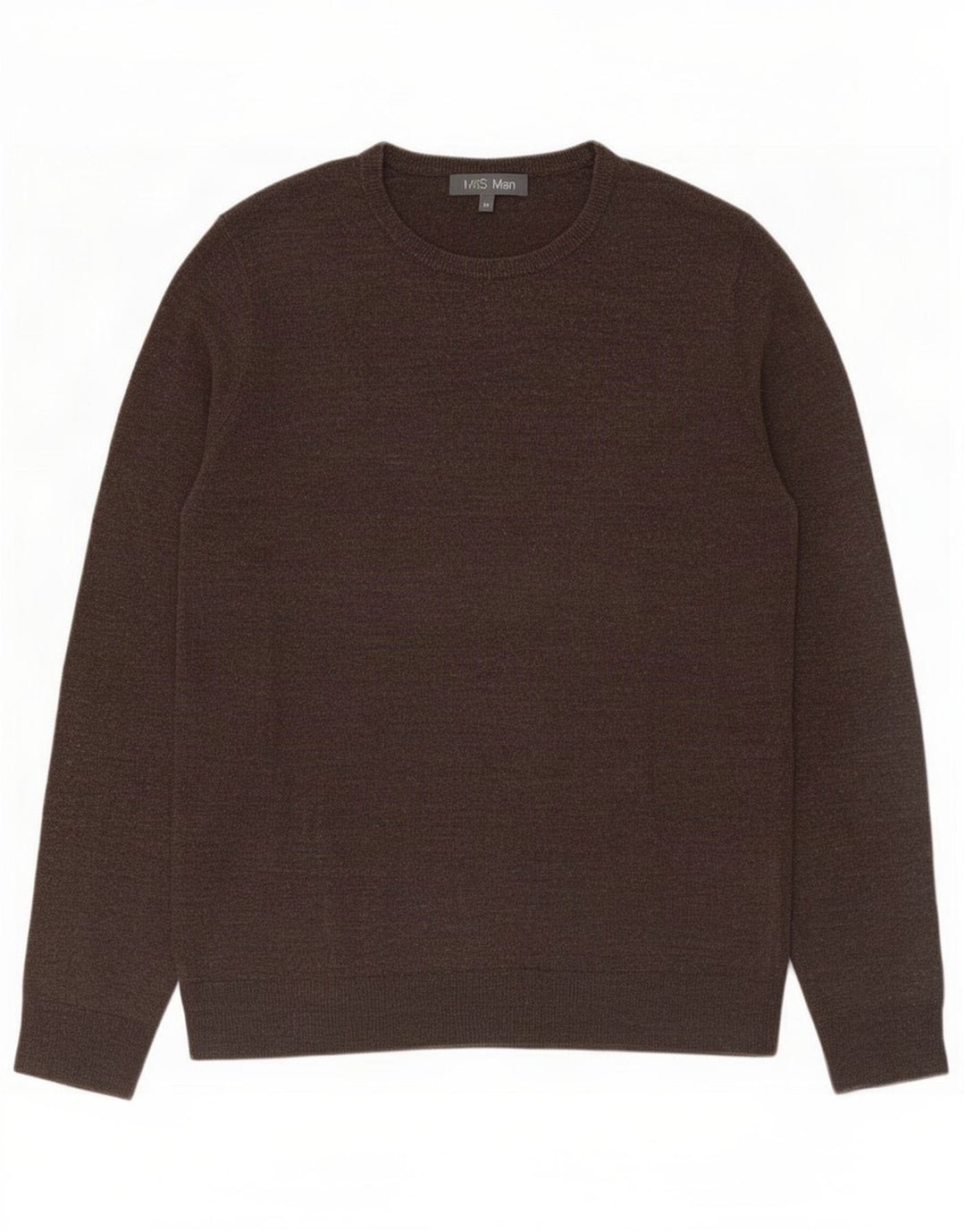 Maglione maglione girocollo da uomo Marks & Spencer marrone medio in acrilico
