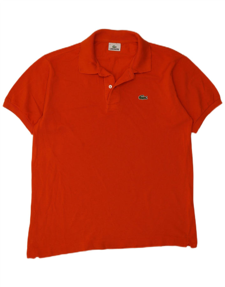Polo da uomo Lacoste taglia 4, cotone arancione medio