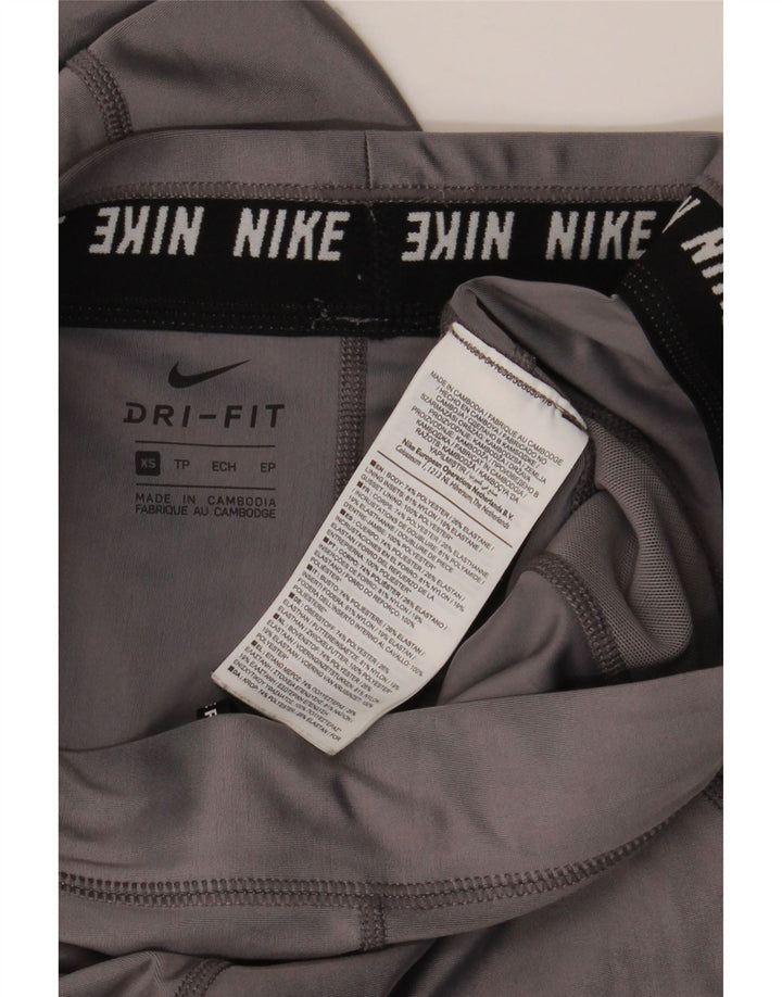Leggings Dri Fit da donna NIKE UK 6 XS poliestere grigio