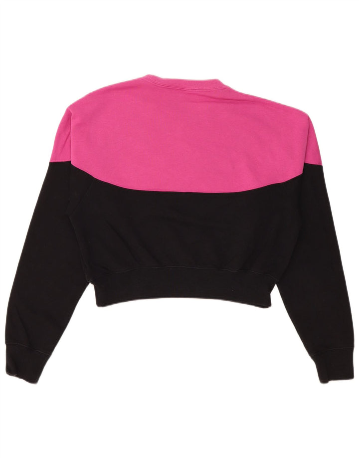 Felpa corta oversize da donna Nike UK 10 Small Pink Colourblock