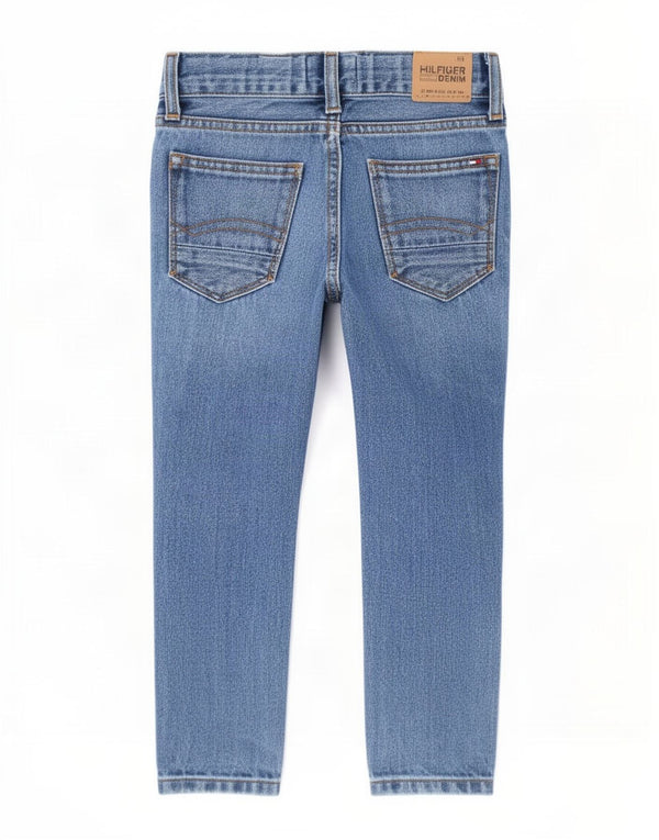Tommy Hilfiger Ragazzi Slim Jeans 2-3 anni W20 L14 Blu Cotone