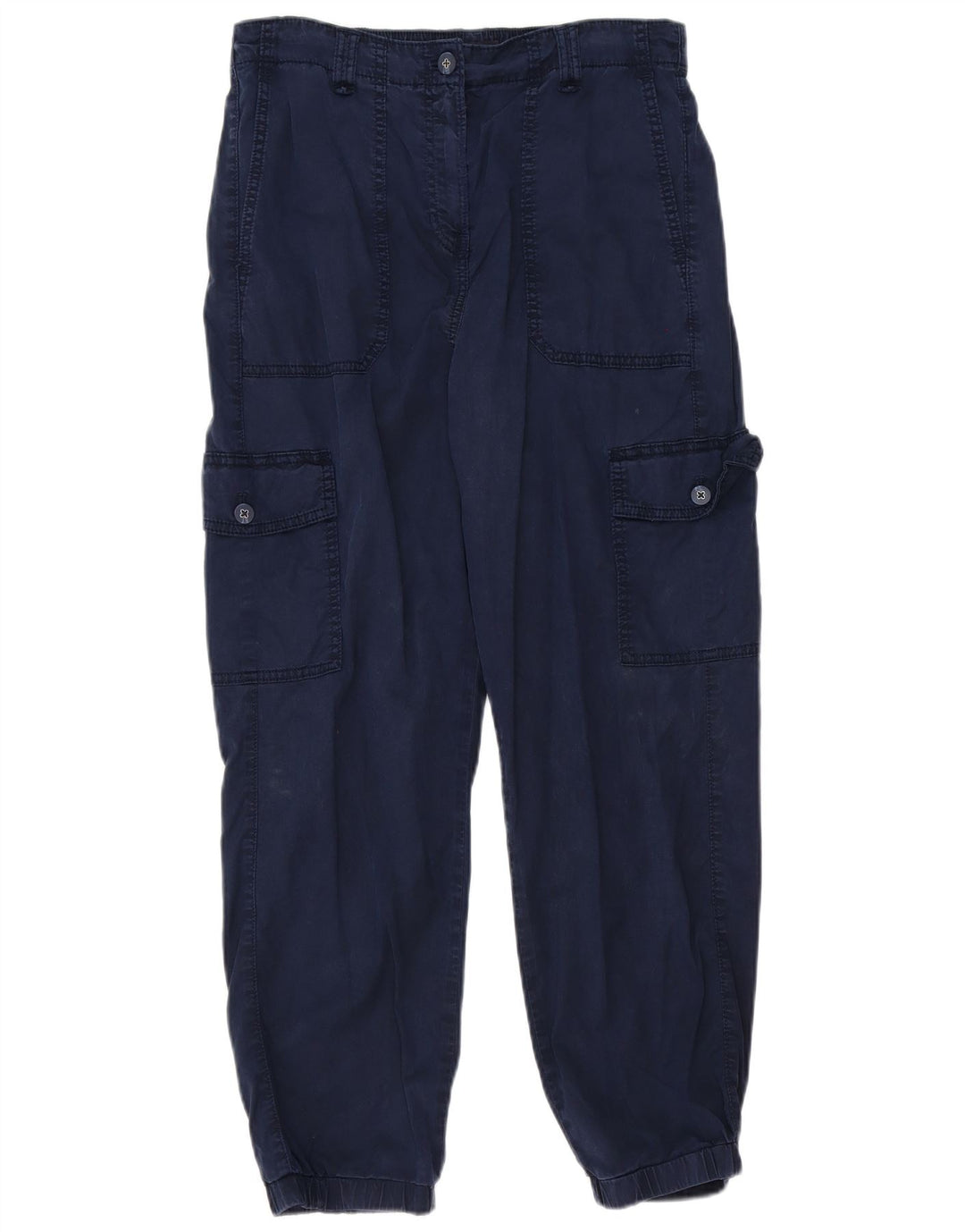 Pantaloni cargo da donna Marks & Spencer UK 12 medi W32 L27 Blu navy
