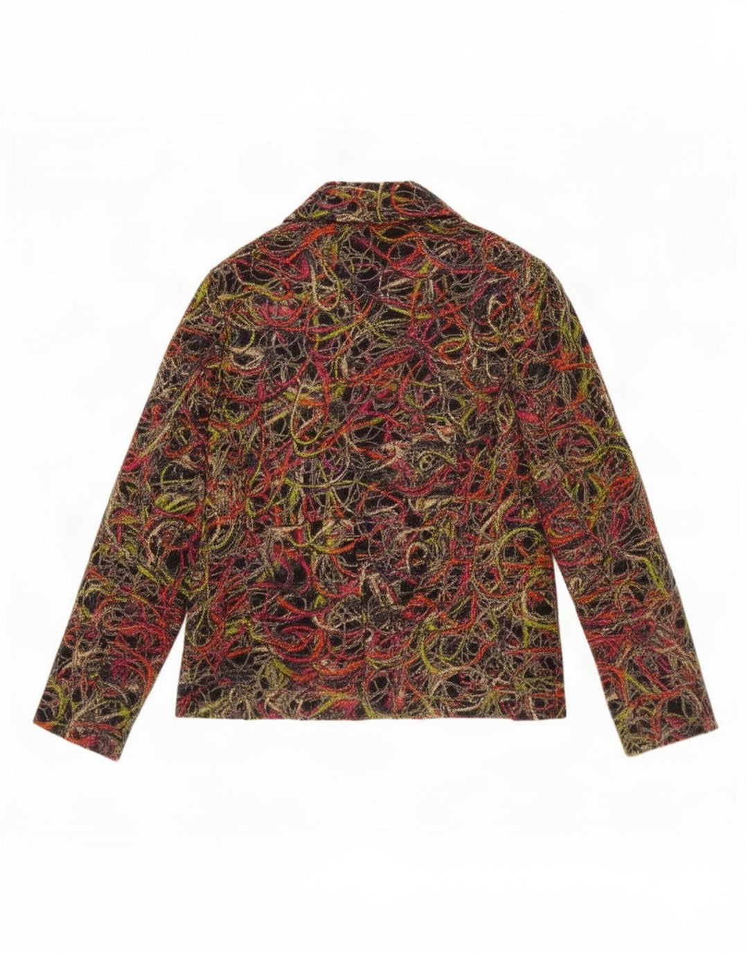 Giacca blazer da donna con motivo astratto Gai Mattiolo UK 14 medio multicolore