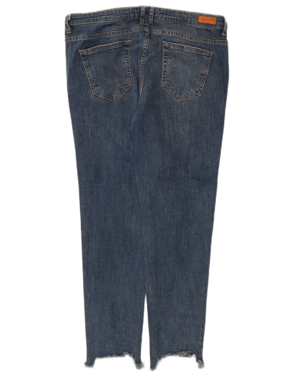 Zara Jeans skinny strappati da donna EU 44 XL W34 L26 Blu