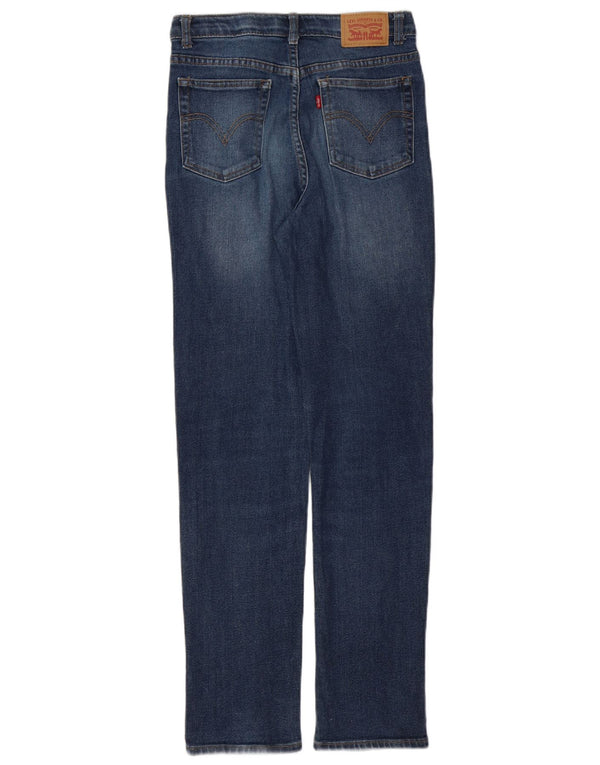 Jeans dritti Ribcage per ragazze Levi's 13-14 anni W26 L28 cotone blu