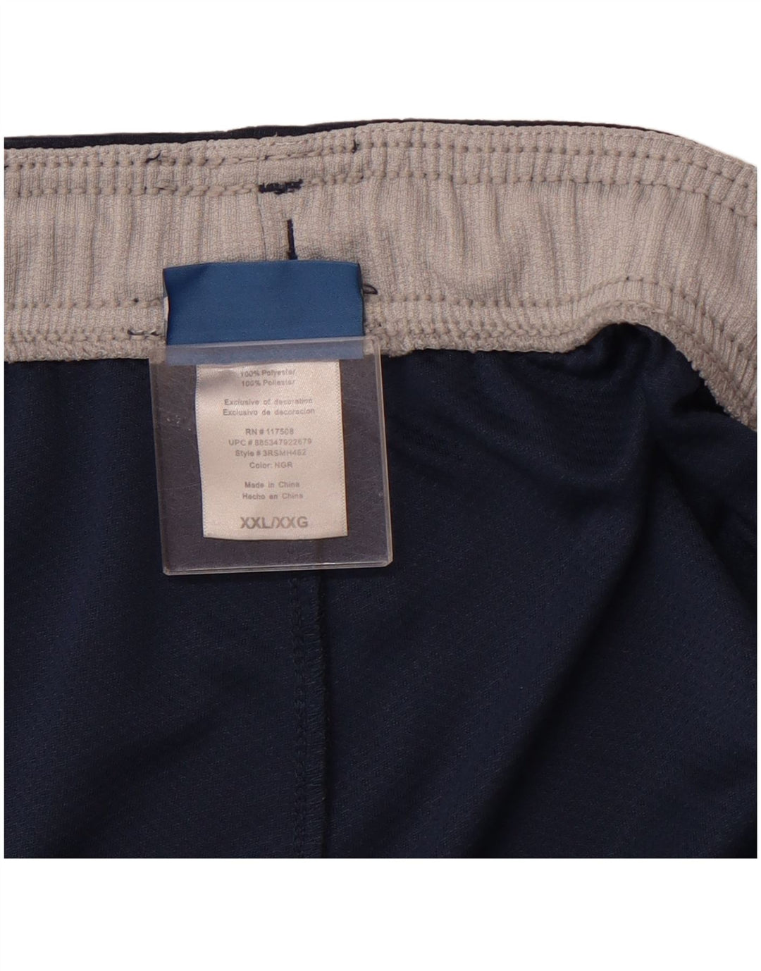 Pantaloncini sportivi da uomo REEBOK 2XL poliestere blu navy