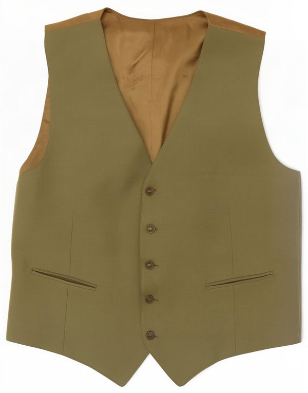 Gilet vintage da uomo medio kaki