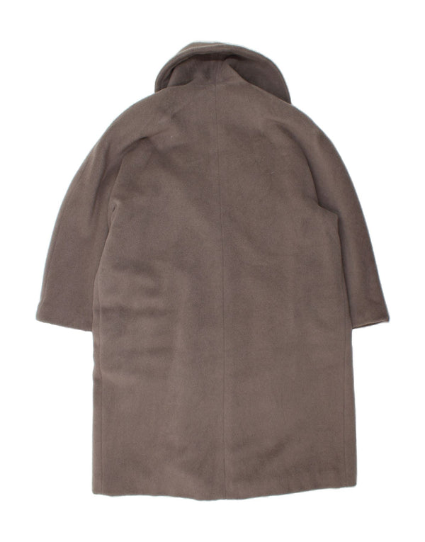 Soprabito aperto oversize da donna VINTAGE IT 44 Lana di alpaca grigio medio
