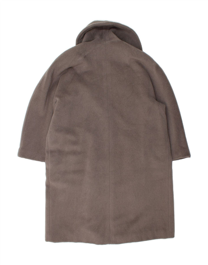 Soprabito aperto oversize da donna VINTAGE IT 44 Lana di alpaca grigio medio