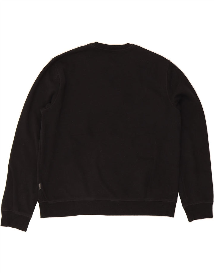EDDIE BAUER Mens Sweatshirt Jumper XL Black Cotton Vintage Eddie Bauer and Second-Hand Eddie Bauer from Messina Hembry 