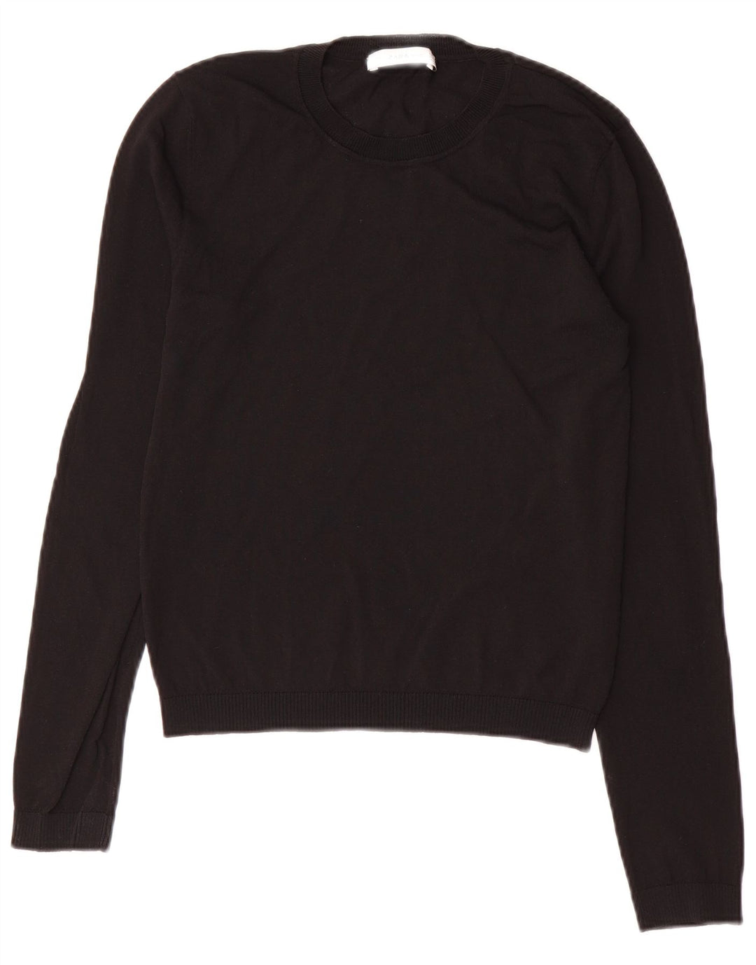 Maglione maglione girocollo da donna Zara UK 10 piccolo nero