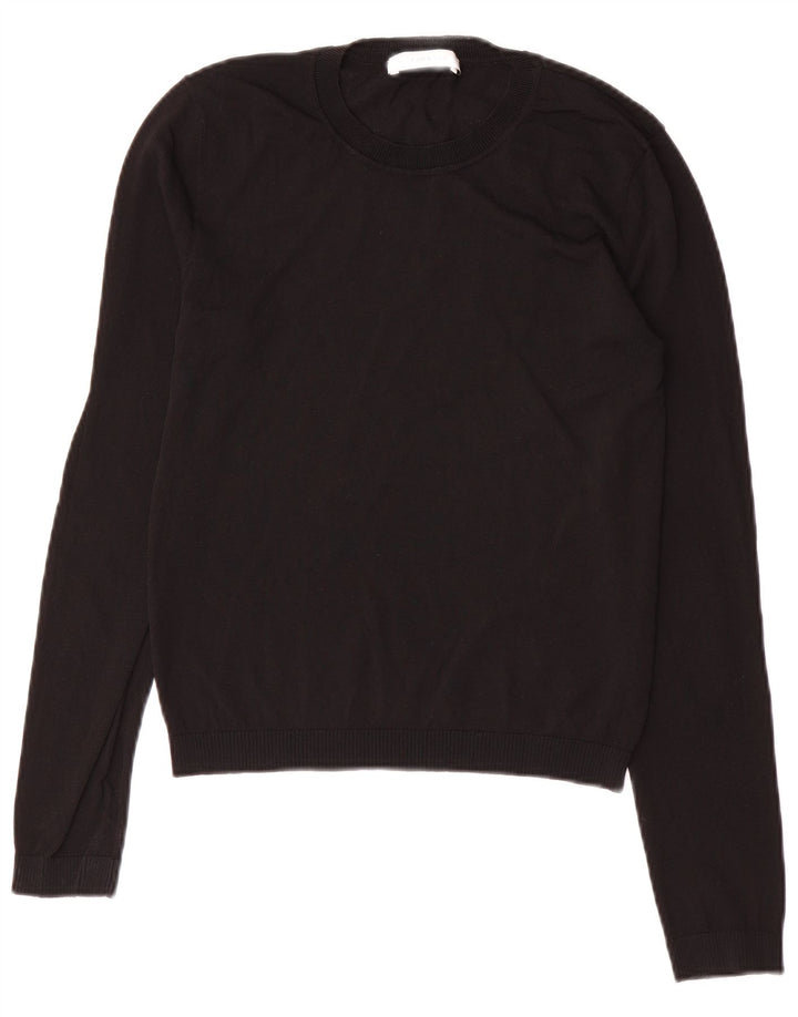 Maglione maglione girocollo da donna Zara UK 10 piccolo nero