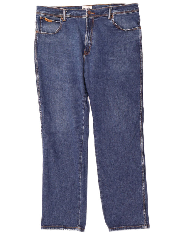 Jeans dritti da uomo Wrangler Texas W40 L32 cotone blu