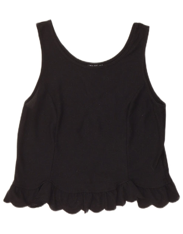 Topshop Canottiera da donna UK 8 Small Poliestere nero