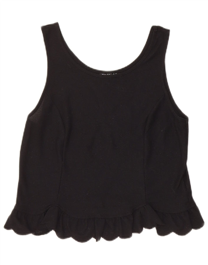 Topshop Canottiera da donna UK 8 Small Poliestere nero