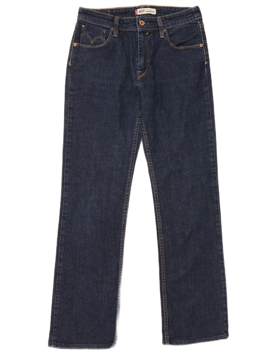 Jeans dritti Levi's 627 da donna W30 L29 cotone blu