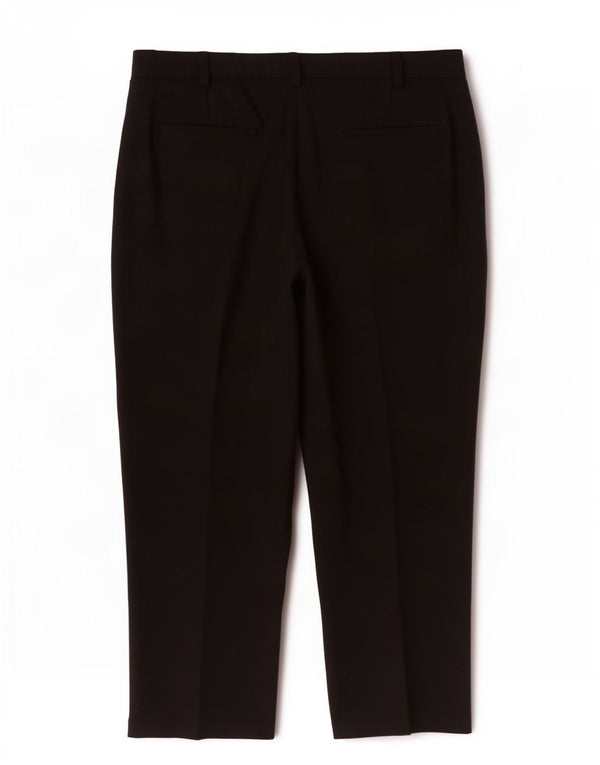 Pantaloni chino a vita alta da donna Marks & Spencer UK 20 2XL W40 L28 Nero