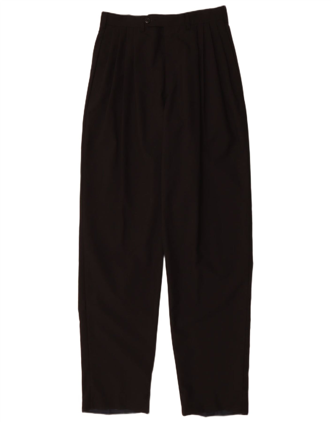 GIAN MARCO VENTURI Pantaloni da abito da uomo con pegging W30 L35 Nero