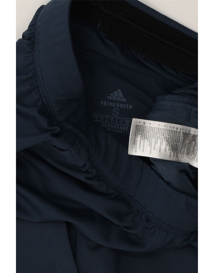 Pantaloncini sportivi grafici da uomo Adidas piccoli in poliestere blu navy