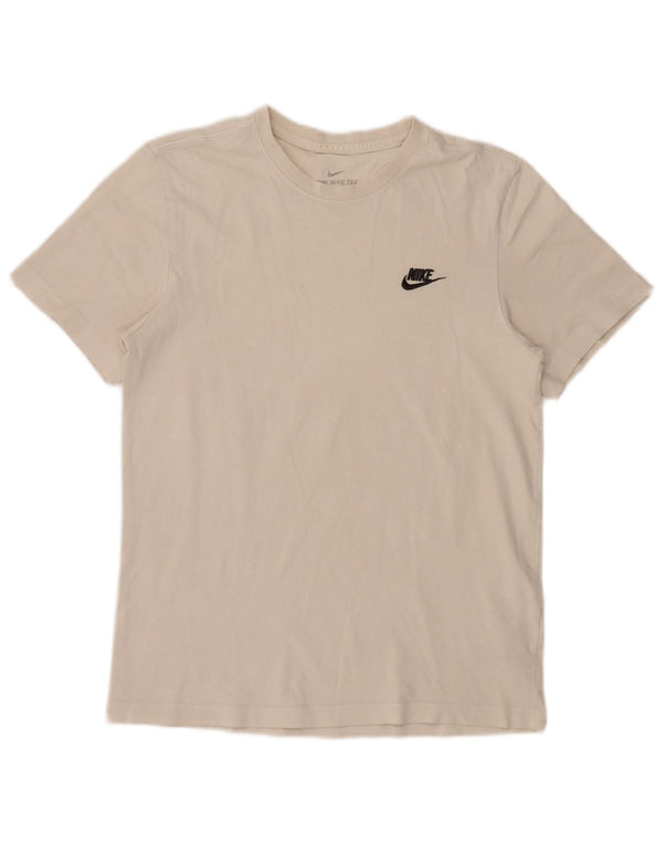 T-shirt Nike da uomo Top Small in cotone bianco