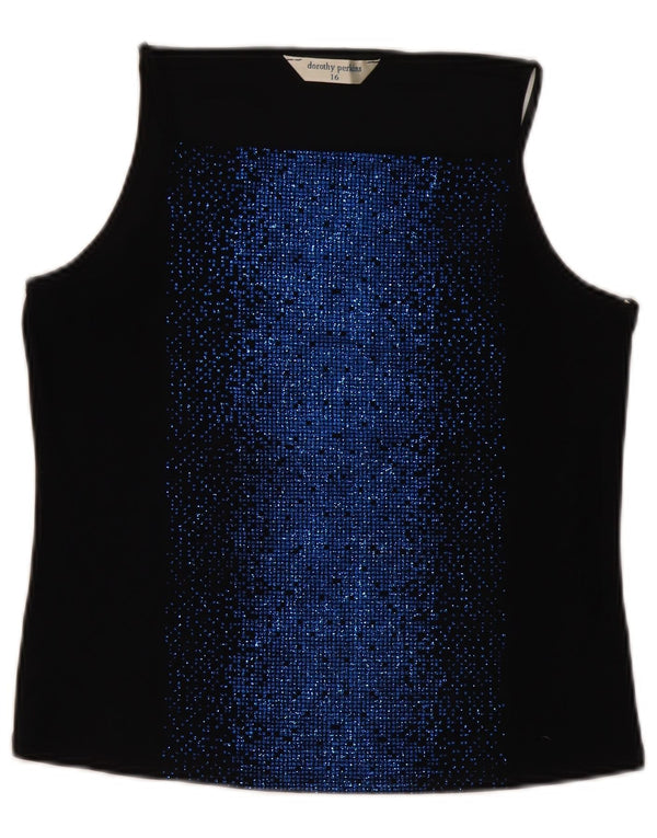 Canottiera da donna Dorothy Perkins UK 16 grande poliestere nero