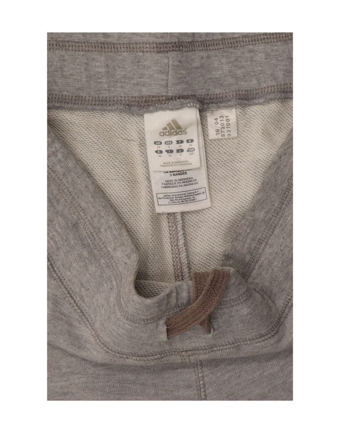 Pantaloni da tuta da donna ADIDAS UK 10 piccoli in cotone grigio