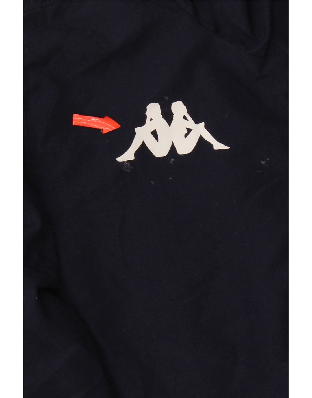 Giacca a vento grafica Kappa da ragazzo 11-12 anni in poliestere blu navy
