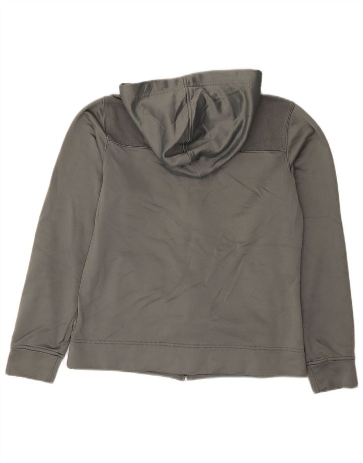 Maglione con cappuccio e zip da donna Reebok UK 14 Poliestere grigio medio